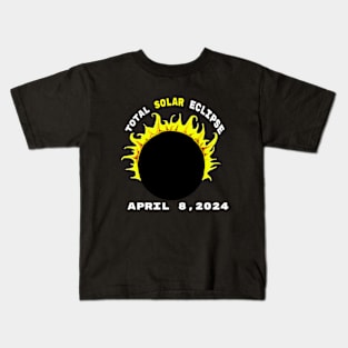 Shirt eclipse,event, total;solar,eclipse, 04,08,April 2024. Kids T-Shirt